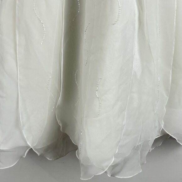 Sarah Louise Baby Formal Dress Size 6 Mths White Fit Flare Polyester Nylon - Picture 4 of 9